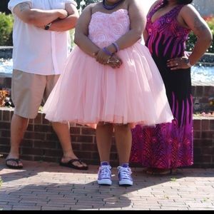 Pink Blush Plus Size Prom Dress